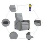 Sillón reclinable de masaje de tela gris claro by , Armchairs - Ref: Foro24-4104844, Price: 202,49 €, Discount: %