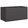 Jardinera de acero laminado en frío negro 80x40x40 cm by , Pots and planters - Ref: Foro24-860668, Price: 72,38 €, Discount: %