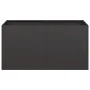 Jardinera de acero laminado en frío negro 80x40x40 cm by , Pots and planters - Ref: Foro24-860668, Price: 72,38 €, Discount: %