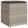 Taburetes de jardín con cojines 2 uds gris claro 40x40x43 cm von , Hocker für den Außenbereich - Ref: Foro24-4104044, Preis: ...