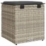 Taburetes de jardín con cojines 2 uds gris claro 40x40x43 cm von , Hocker für den Außenbereich - Ref: Foro24-4104044, Preis: ...