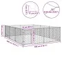 Perrera de exterior puerta acero galvanizado plateado 3x4x1 m de , Casetas para perros - Ref: Foro24-4105414, Precio: 147,34 ...