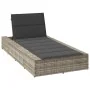 Tumbona con cojín flotante ratán sintético gris von , Liegen - Ref: Foro24-4104207, Preis: 220,34 €, Rabatt: %