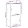 Mueble auxiliar ODDA 40x24x79 cm madera maciza de pino de , Aparadores - Ref: Foro24-4103591, Precio: 61,21 €, Descuento: %