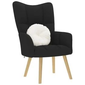 Sillón de relax de tela negro by , Armchairs - Ref: Foro24-4016769, Price: 97,79 €, Discount: %