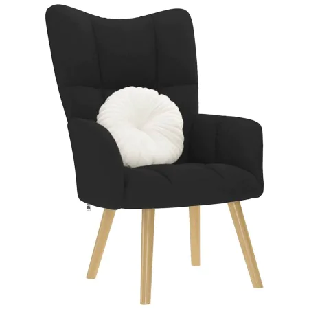 Sillón de relax de tela negro de , Sillones - Ref: Foro24-4016769, Precio: 97,77 €, Descuento: %