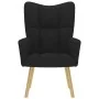 Sillón de relax de tela negro de , Sillones - Ref: Foro24-4016769, Precio: 97,77 €, Descuento: %