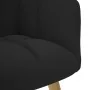 Sillón de relax de tela negro de , Sillones - Ref: Foro24-4016769, Precio: 97,77 €, Descuento: %