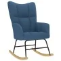 Silla mecedora de tela azul by , Rocking chairs - Ref: Foro24-4016797, Price: 116,99 €, Discount: %