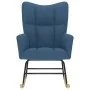 Silla mecedora de tela azul by , Rocking chairs - Ref: Foro24-4016797, Price: 116,99 €, Discount: %