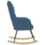Silla mecedora de tela azul by , Rocking chairs - Ref: Foro24-4016797, Price: 116,99 €, Discount: %
