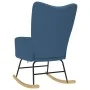 Silla mecedora de tela azul by , Rocking chairs - Ref: Foro24-4016797, Price: 116,99 €, Discount: %