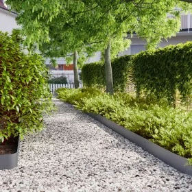 Bordes césped 10 uds antracita 15x103 cm acero laminado frío by , Garden edging and edging - Ref: Foro24-860144, Price: 46,59...