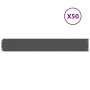 Bordes césped 50 uds antracita 15x103 cm acero laminado frío by , Garden edging and edging - Ref: Foro24-860150, Price: 147,4...
