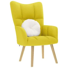 Sillón de relax de tela amarillo clara by , Armchairs - Ref: Foro24-4016776, Price: 100,58 €, Discount: %