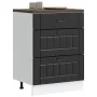 Mueble bajo de cocina Lucca madera ingeniería negra von , Küchenschränke - Ref: Foro24-854270, Preis: 105,29 €, Rabatt: %
