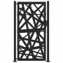 Puerta de jardín de acero negra diseño luminoso 105x180 cm de , Puertas de jardín - Ref: Foro24-4100952, Precio: 250,88 €, De...