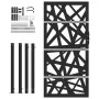 Puerta de jardín de acero negra diseño luminoso 105x180 cm de , Puertas de jardín - Ref: Foro24-4100952, Precio: 250,88 €, De...