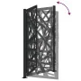 Puerta de jardín de acero negra diseño luminoso 105x180 cm de , Puertas de jardín - Ref: Foro24-4100952, Precio: 250,88 €, De...