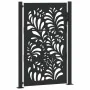 Puerta de jardín diseño ondulado de acero negro 105x155 cm de , Puertas de jardín - Ref: Foro24-4100971, Precio: 239,16 €, De...