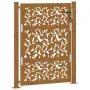 Puerta de jardín diseño de hojas de acero desgastado 105x130 cm de , Puertas de jardín - Ref: Foro24-4100965, Precio: 207,26 ...
