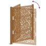 Puerta de jardín diseño de hojas de acero desgastado 105x130 cm de , Puertas de jardín - Ref: Foro24-4100965, Precio: 207,26 ...