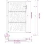 Puerta de jardín diseño con listón acero desgastado 105x155 cm von , Gartentore - Ref: Foro24-4100986, Preis: 215,94 €, Rabat...