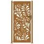 Puerta de jardín de acero desgastado diseño ondulado 105x205 cm by , garden gates - Ref: Foro24-4100978, Price: 242,02 €, Dis...