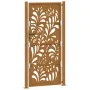 Puerta de jardín de acero desgastado diseño ondulado 105x205 cm by , garden gates - Ref: Foro24-4100978, Price: 242,02 €, Dis...