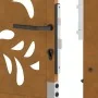 Puerta de jardín de acero desgastado diseño ondulado 105x205 cm by , garden gates - Ref: Foro24-4100978, Price: 242,02 €, Dis...