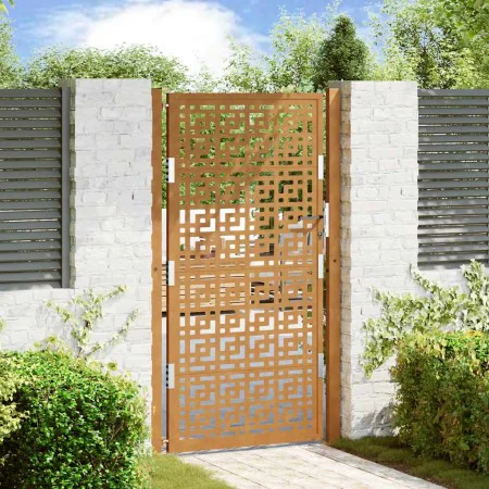 Puerta de jardín diseño en cruz de acero desgastado 105x180 cm von , Gartentore - Ref: Foro24-4101007, Preis: 255,94 €, Rabat...