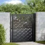 Puerta de jardín diseño en cruz de acero negra 105x106 cm by , garden gates - Ref: Foro24-4100999, Price: 178,31 €, Discount: %