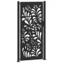 Puerta de jardín diseño ondulado de acero negro 105x205 cm de , Puertas de jardín - Ref: Foro24-4100973, Precio: 271,81 €, De...