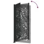 Puerta de jardín diseño ondulado de acero negro 105x205 cm de , Puertas de jardín - Ref: Foro24-4100973, Precio: 271,81 €, De...
