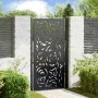 Puerta de jardín diseño llama acero negro 105x180 cm by , garden gates - Ref: Foro24-4100992, Price: 266,91 €, Discount: %