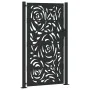 Puerta de jardín diseño llama acero negro 105x180 cm by , garden gates - Ref: Foro24-4100992, Price: 266,91 €, Discount: %