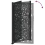 Puerta de jardín diseño llama acero negro 105x180 cm by , garden gates - Ref: Foro24-4100992, Price: 266,91 €, Discount: %
