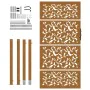 Puerta de jardín diseño de hojas de acero desgastado 105x180 cm von , Gartentore - Ref: Foro24-4100967, Preis: 254,63 €, Raba...