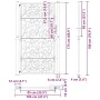 Puerta de jardín diseño de hojas de acero desgastado 105x180 cm von , Gartentore - Ref: Foro24-4100967, Preis: 254,63 €, Raba...