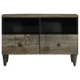 Mueble de TV madera maciza de mango gris claro 70x33,5x46 cm by , CD and DVD storage - Ref: Foro24-4017793, Price: 90,33 €, D...