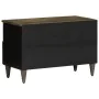 Mueble de TV madera maciza de mango gris claro 70x33,5x46 cm by , CD and DVD storage - Ref: Foro24-4017793, Price: 90,33 €, D...