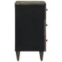 Mesita de noche madera maciza de mango gris claro 50x33x60 cm de , Mesitas de noche - Ref: Foro24-4017801, Precio: 110,75 €, ...