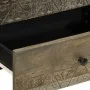 Mesita de noche madera maciza de mango gris claro 50x33x60 cm de , Mesitas de noche - Ref: Foro24-4017801, Precio: 110,75 €, ...