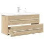 Set de muebles de baño 2 pzas madera contrachapada roble Sonoma de , Muebles de baño - Ref: Foro24-3324966, Precio: 329,10 €,...