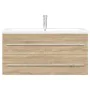 Set de muebles de baño 2 pzas madera contrachapada roble Sonoma de , Muebles de baño - Ref: Foro24-3324966, Precio: 329,10 €,...