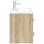Set de muebles de baño 2 pzas madera contrachapada roble Sonoma de , Muebles de baño - Ref: Foro24-3324966, Precio: 329,10 €,...