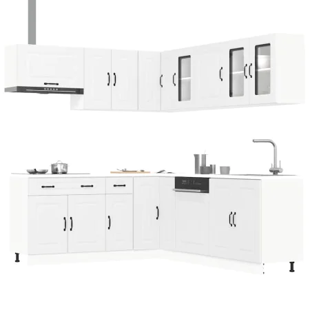 Mueble de cocina Kalmar blanco 11 piezas madera contrachapada de , Armarios de cocina - Ref: Foro24-3314911, Precio: 694,83 €...