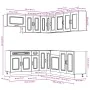 Mueble cocina Kalmar blanco brillo 11 pzas madera contrachapada by , Kitchen cabinets - Ref: Foro24-3314913, Price: 796,52 €,...