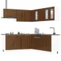 Mueble cocina Kalmar roble marrón 11 pzas madera contrachapada by , Kitchen cabinets - Ref: Foro24-3314918, Price: 716,16 €, ...