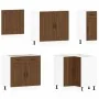 Mueble cocina Kalmar roble marrón 11 pzas madera contrachapada by , Kitchen cabinets - Ref: Foro24-3314918, Price: 716,16 €, ...